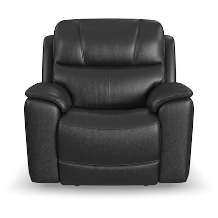 Casual Power Recliner with Power Headrest & Lumbar