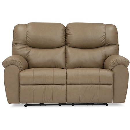 Regent Casual Upholstered Power Reclining Loveseat with Pillow Arms