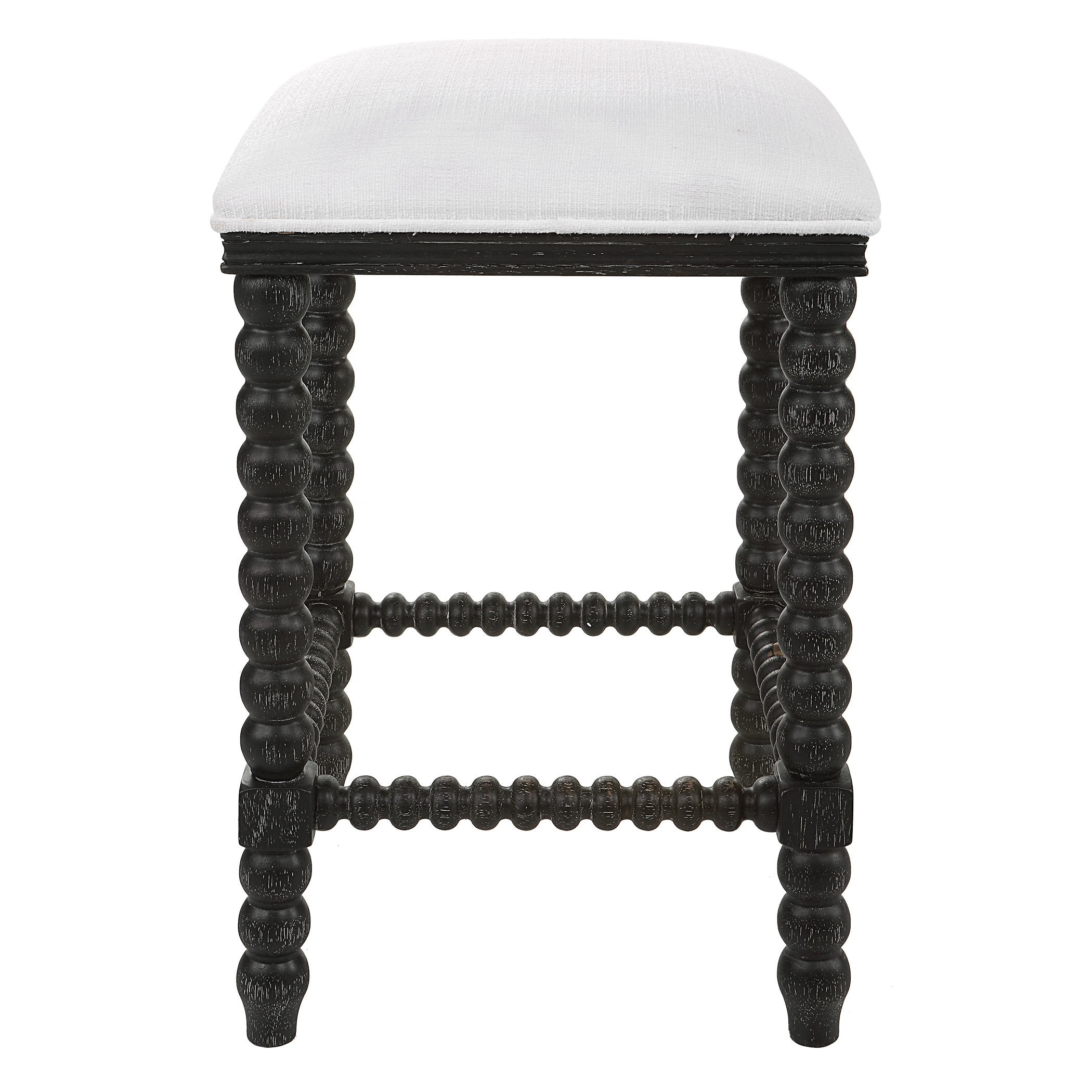 Uttermost Pryce Pryce Black Backless Counter Stool