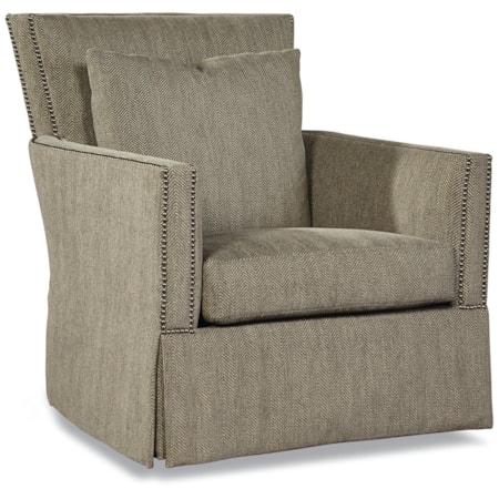 Skirted Swivel Chair