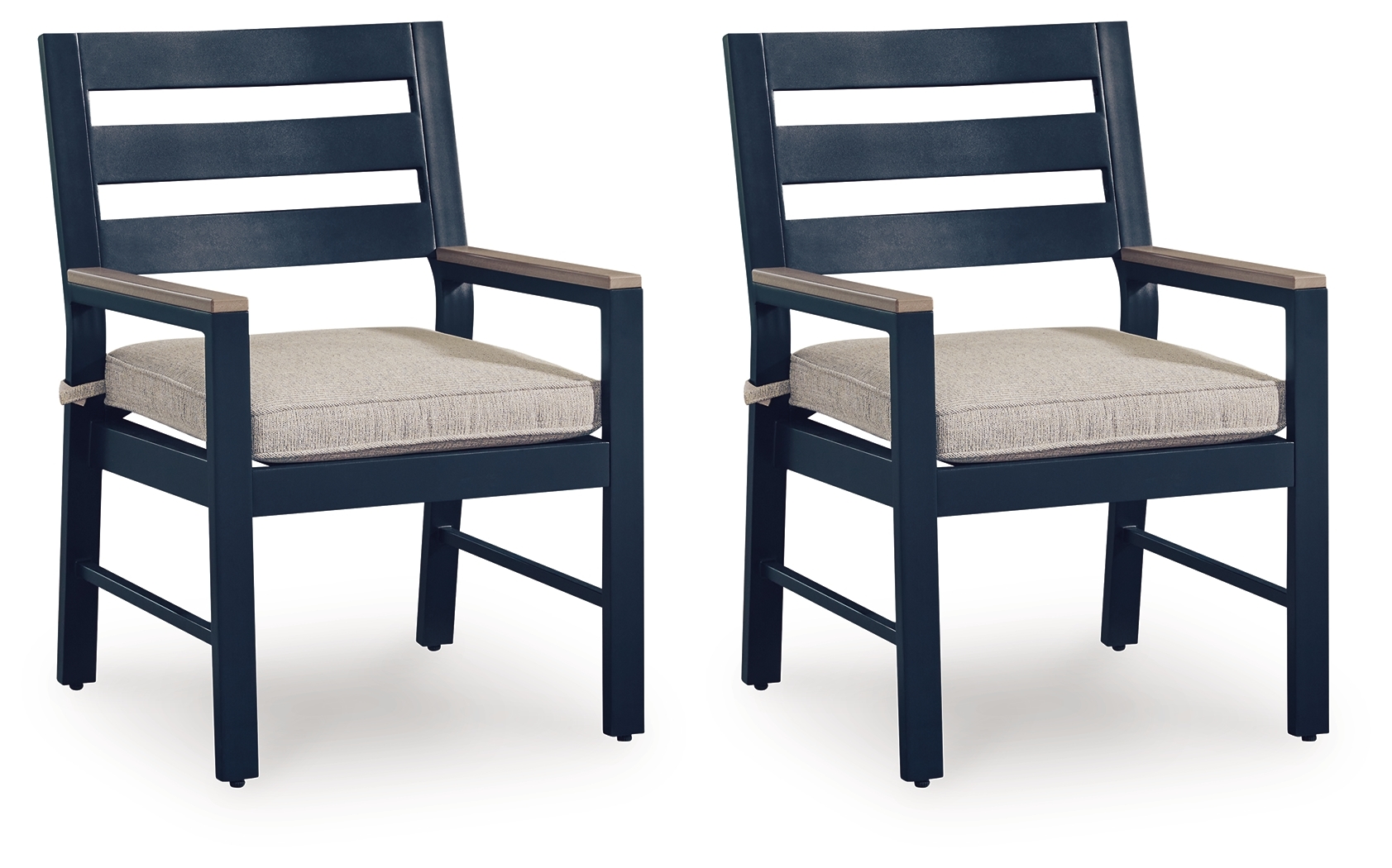 Arm Chair With Cushion (Set Of 2)