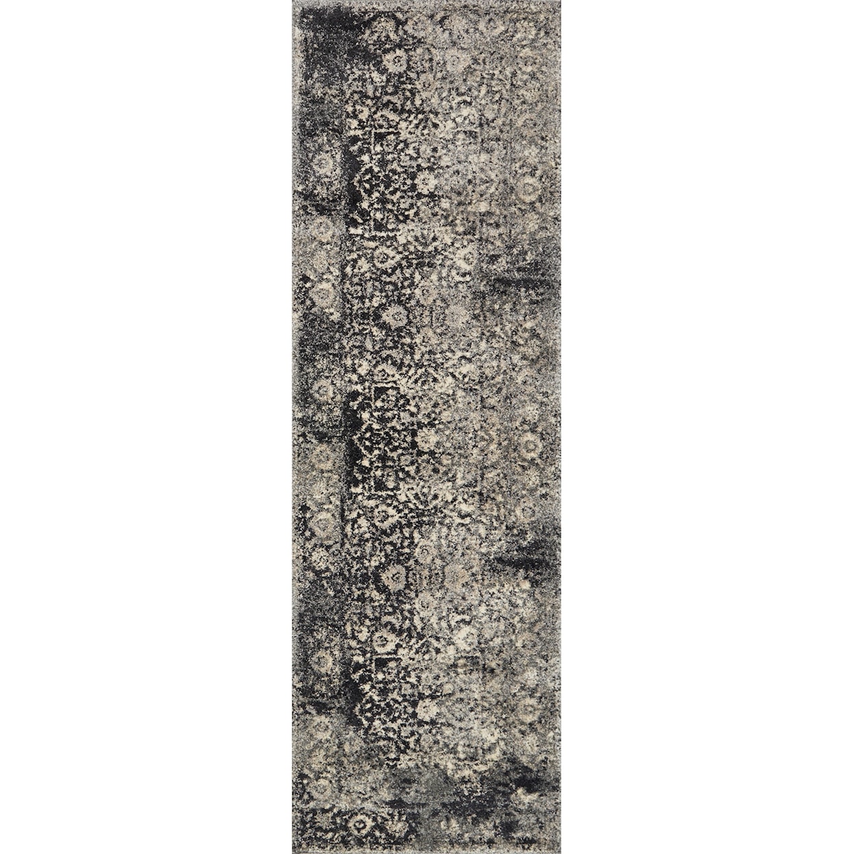 Reeds Rugs Emory 1'6" x 1'6"  Black / Ivory Rug