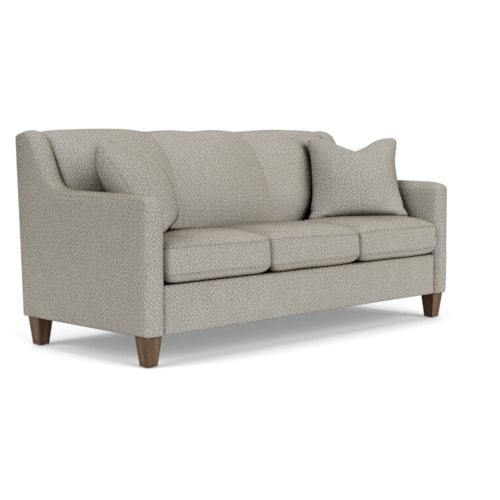 Contemporary Sofa with Angled Track Arms