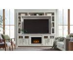 Birch Home Finnegan 98" Fireplace Console and Hutch
