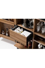 BDI Corridor Contemporary Multifunction Cabinet with Pull-Out Printer Tray