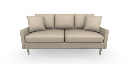 Mid-Century Modern Sofa With Reversible Seat Cushions