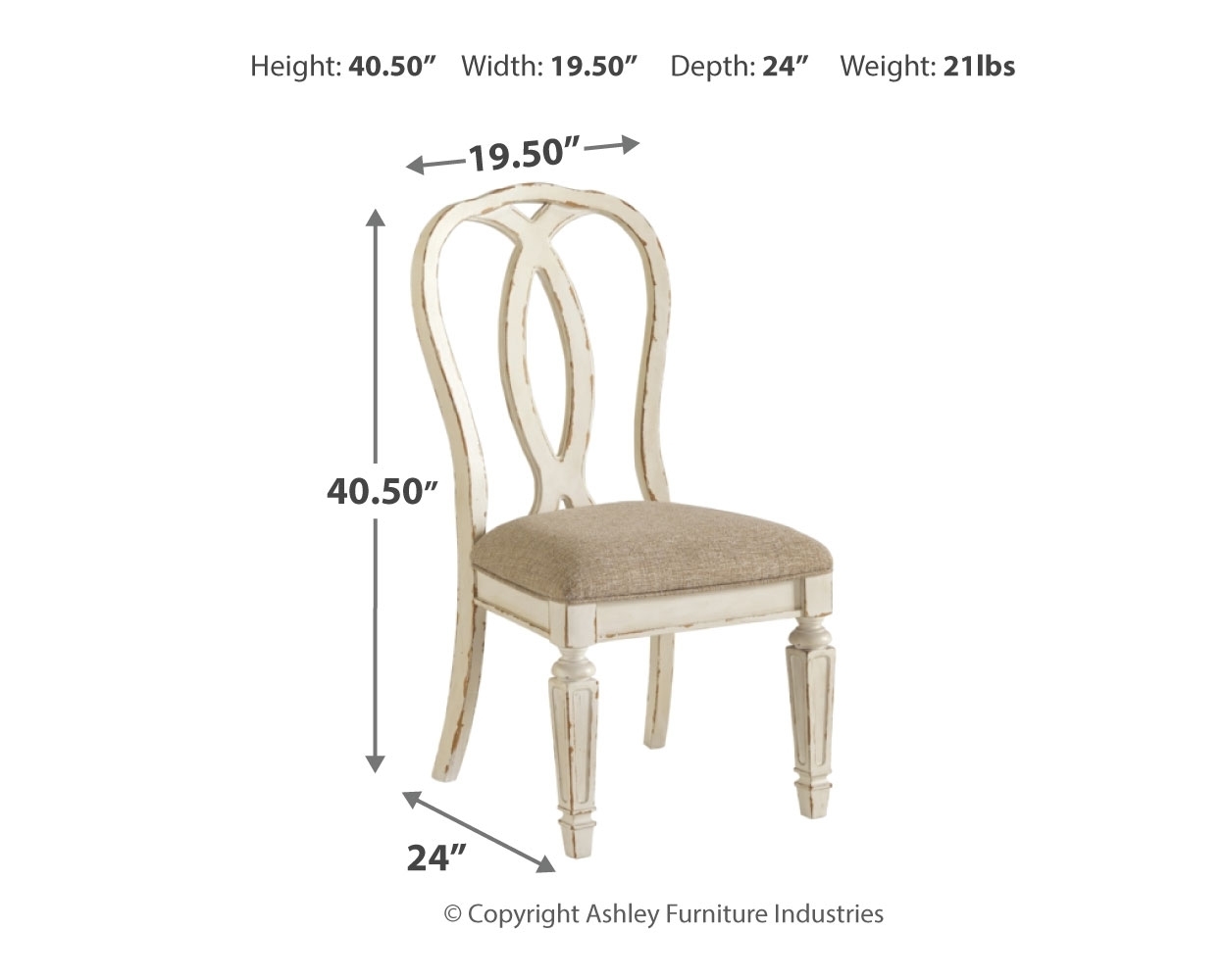 Signature Design by Ashley Realyn Dining Uph Side Chair