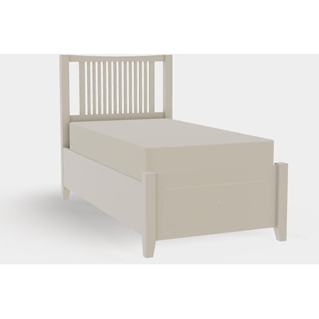Atwood Twin XL Spindle Bed with Footboard Storage