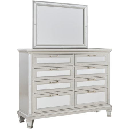 Glam Dresser and Mirror