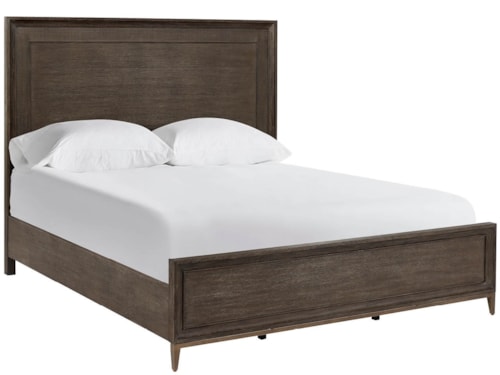 Transitional Queen Panel Bed