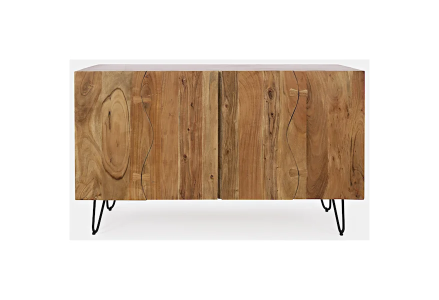 Nature's Edge Sideboard with 4 Live Edge Doors by Jofran at Stoney Creek Furniture 