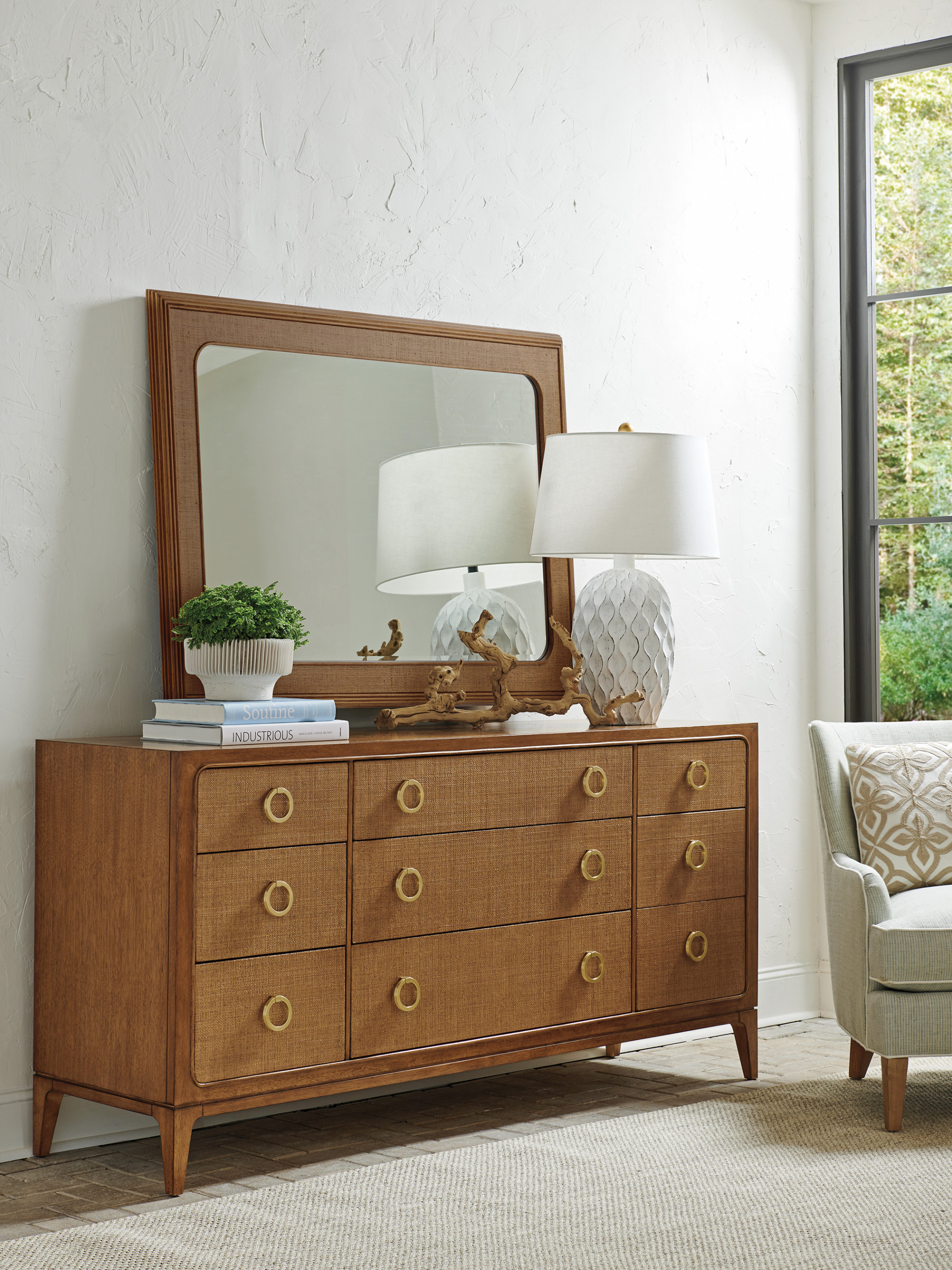 Paxton 9-Drawer Dresser + Mirror Set