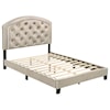 Crown Mark Gaby Full Upholstered Platform Bed