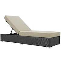 Outdoor Patio Sunbrella® Chaise Lounge - Beige