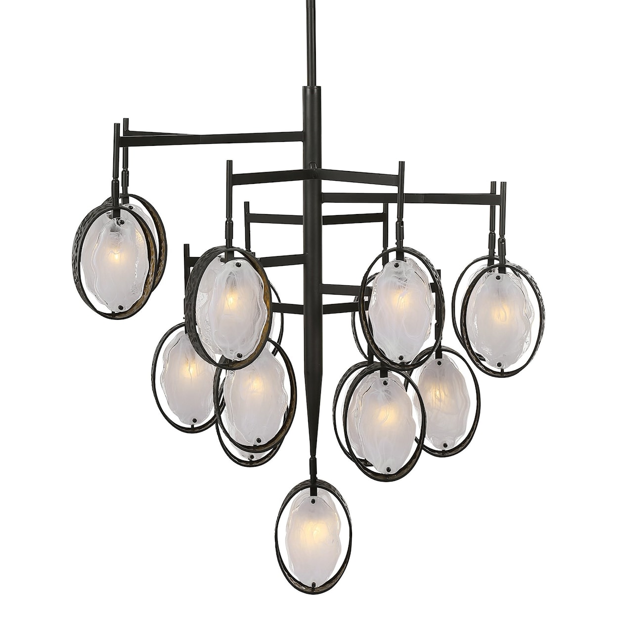 Uttermost Lighting Fixtures - Chandeliers Maxin 15 Light Large Bronze Chandelier