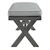 Ashley Signature Design Elite Park Outdoor Bench with Cushion