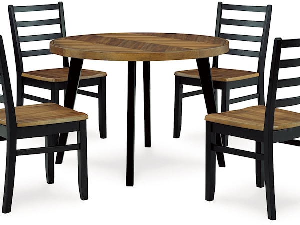 Dining Table And 4 Chairs (Set Of 5)