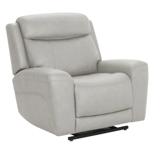 Casual Lift Power Recliner with Heat and Massage