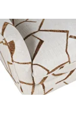 Jofran Lowry Contemporary Accent Chair with Wooden Legs