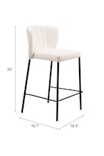 Zuo Linz Collection Transitional Barstools