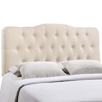 King Upholstered Fabric Headboard