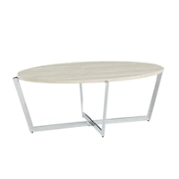 Contemporary Coffee Table with Metal Frame