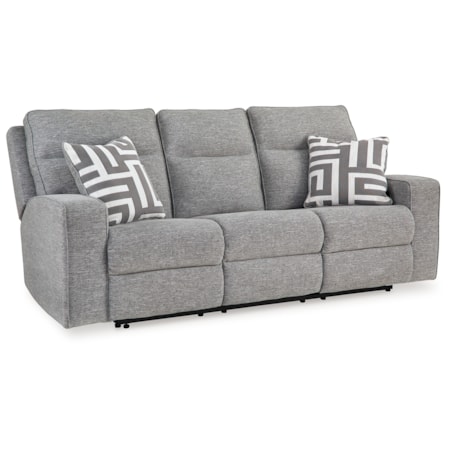 Pwr Rec Sofa With Adj Headrest