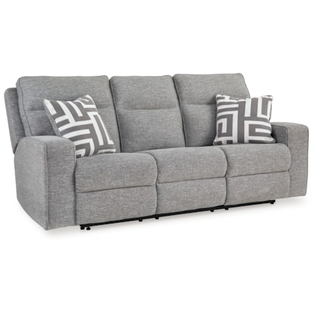 Pwr Rec Sofa With Adj Headrest