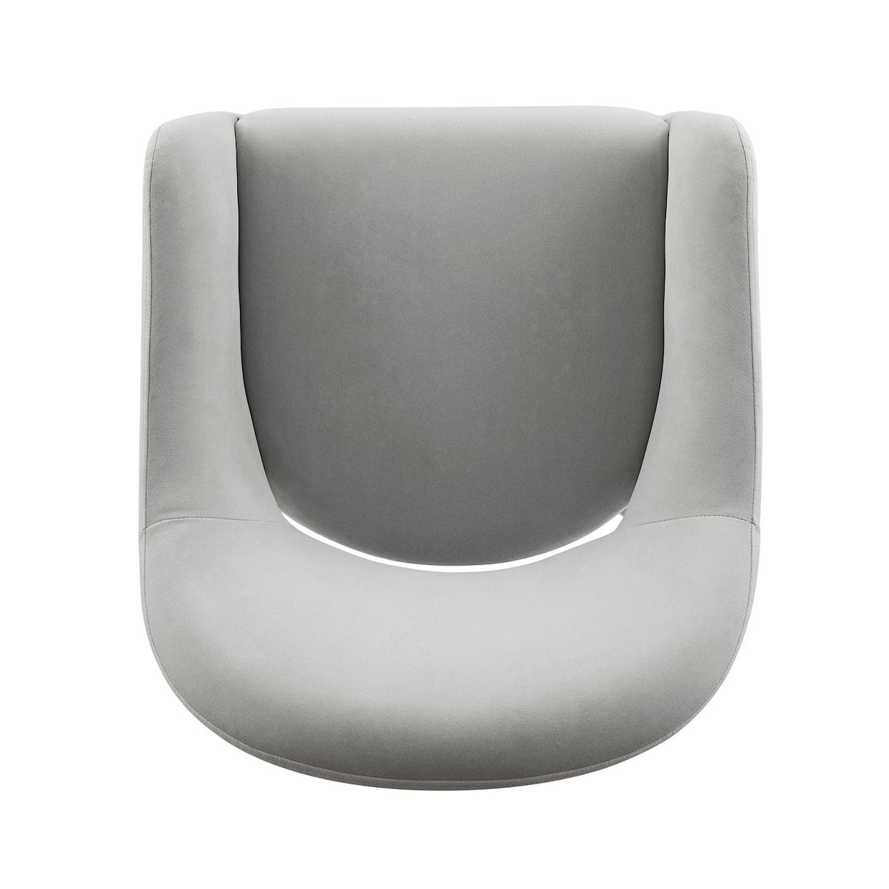 Powell Sabine Dining Chair Velvet Light Grey Upholstery
