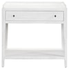 Universal Modern Farmhouse Nightstand with Storage Basket