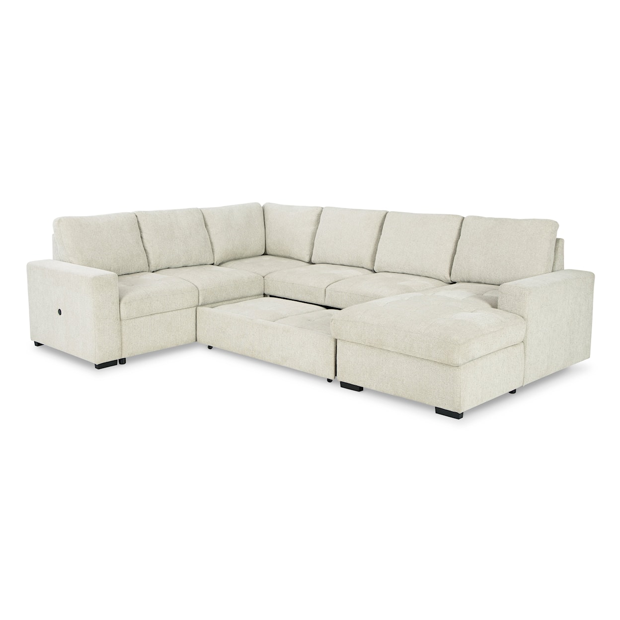 Signature Design by Ashley Millcoe 3-Piece Sectional with Pop Up Bed