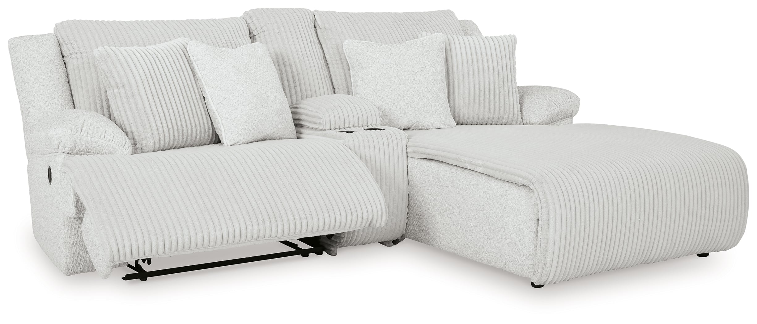 Signature Design by Ashley Top Tier 3-Piece Reclining Sectional Sofa With Chaise