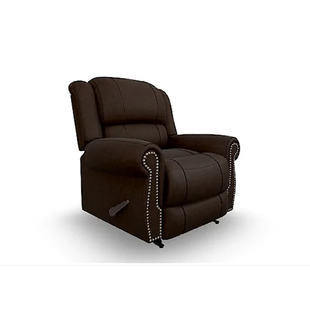 Space Saver Recliner with Rolled Arms