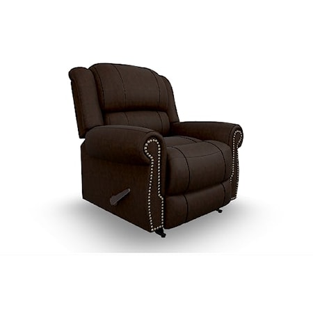 Space Saver Recliner with Rolled Arms