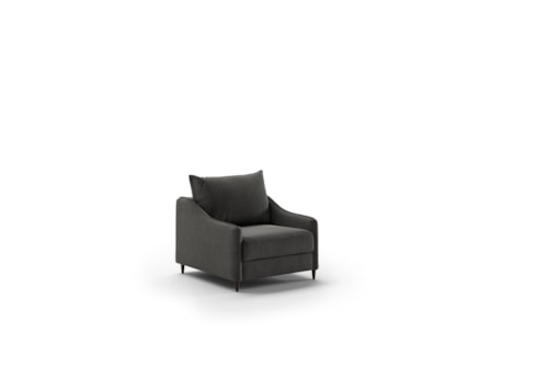 Contemporary Chair Sleeper with Welted Slope Arms