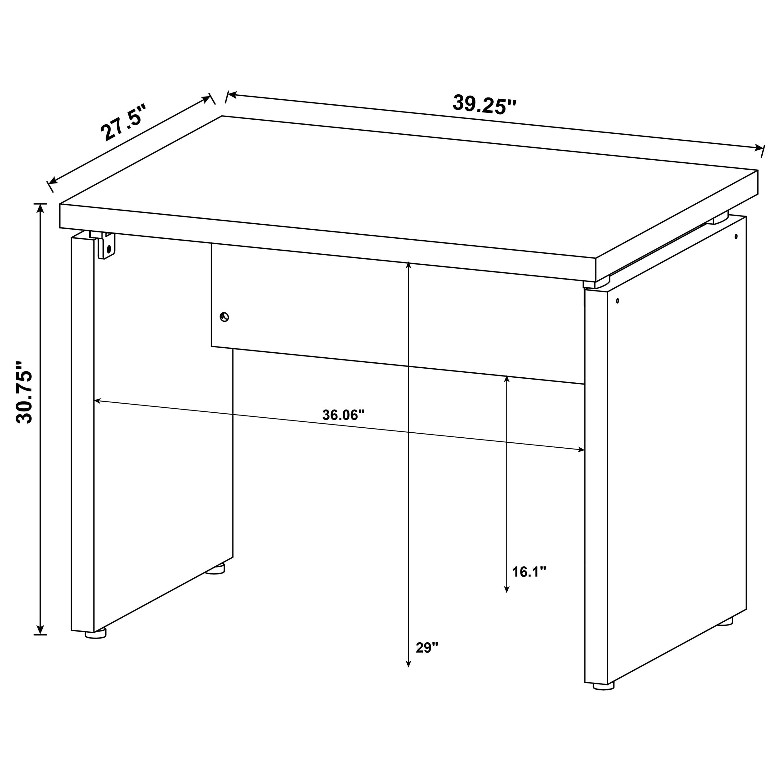 39-inch Writing Desk