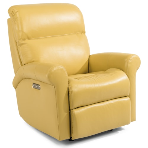 Casual Power Rocking Recliner with Power Headrest