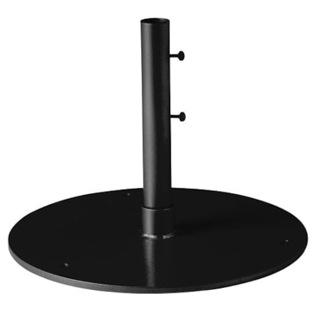 24" Rd Steel Plate Umbrella Base - 1.5" Pole