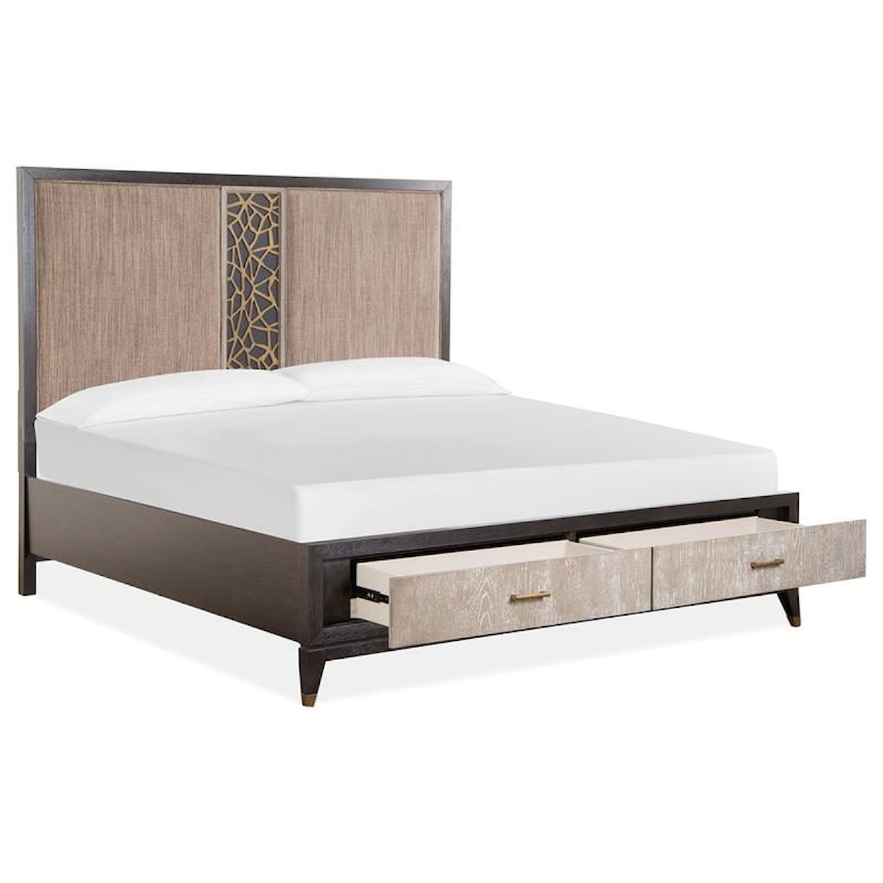 Magnussen Home Ryker Bedroom Queen Upholstered Storage Bed