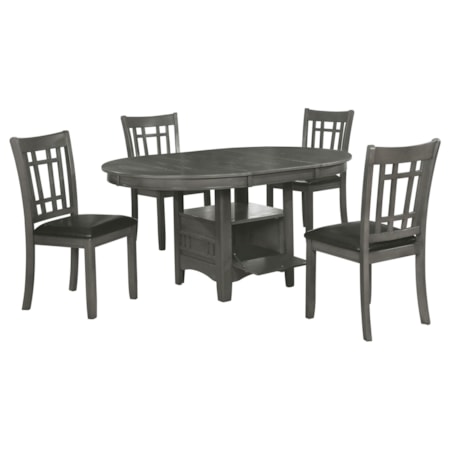 5-piece Extension Leaf Dining Set