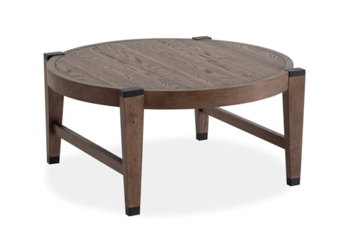 Transitional Round Cocktail Table