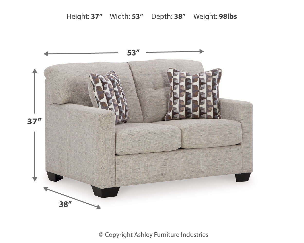 Signature Design by Ashley Mahoney Loveseat