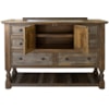 IFD International Furniture Direct Stone Brown Dresser