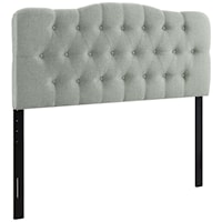 Queen Upholstered Fabric Headboard