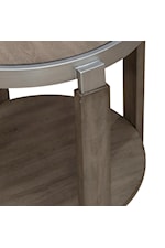 Liberty Furniture Sutton Contemporary End Table with Lower Shelf