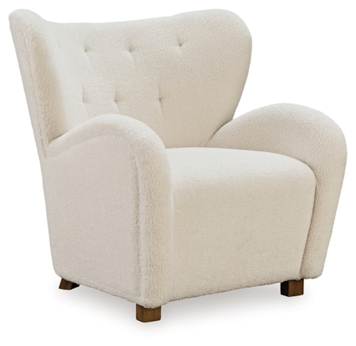 Tufted Wingback Accent Chair