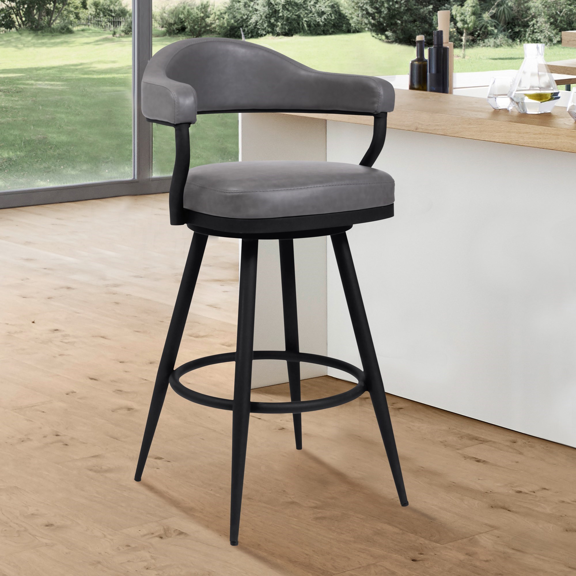 Armen Living Justin 26" Counter-Height Stool