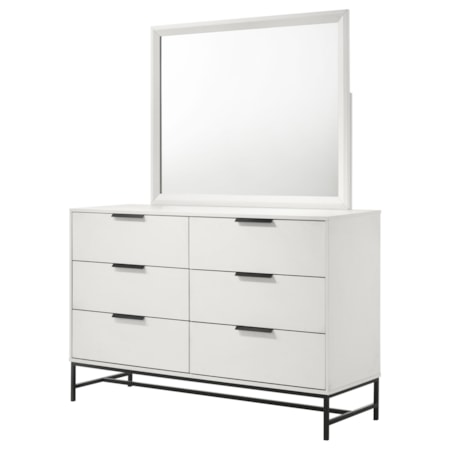 Sonora 6-drawer Dresser w/ Mirror