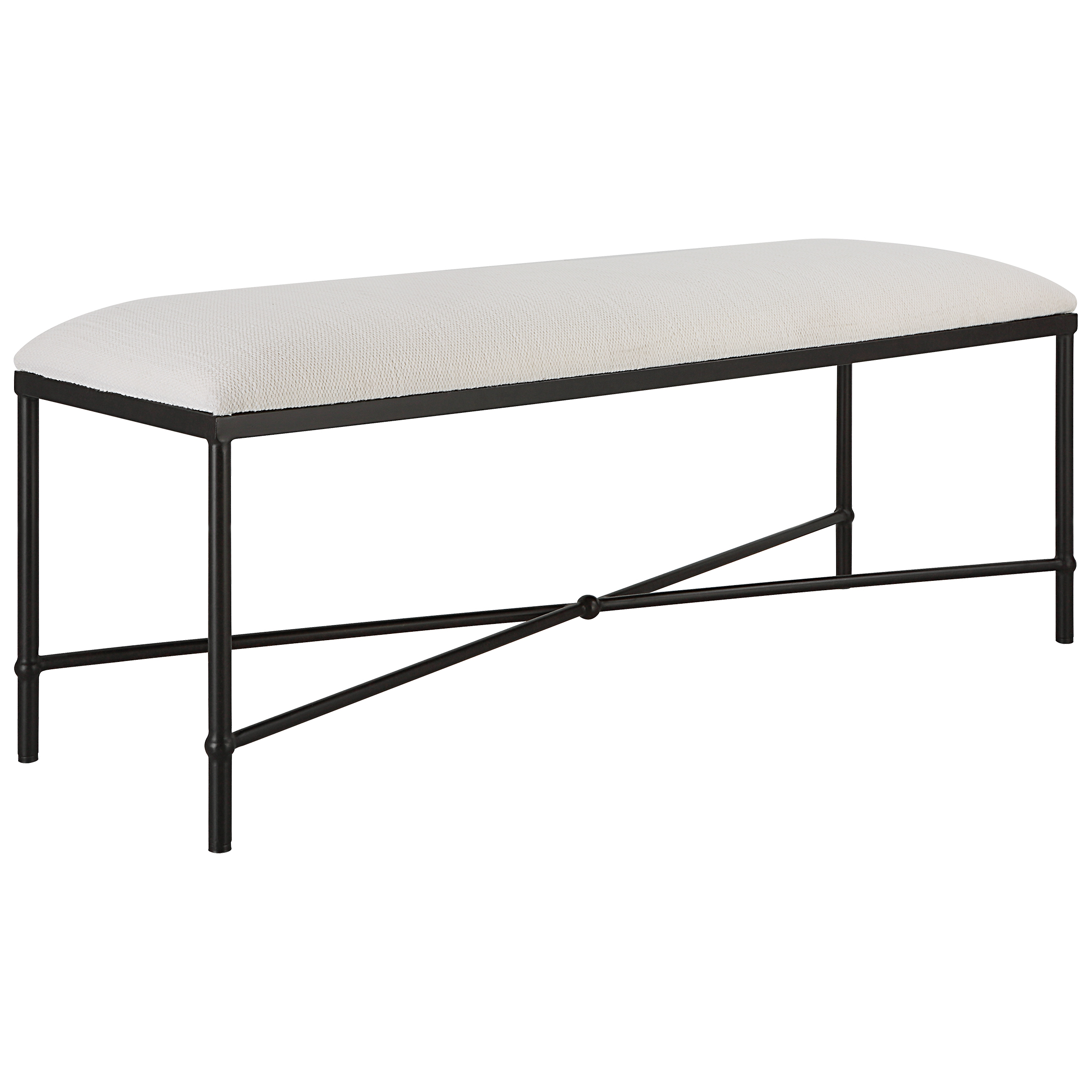 Avenham Black Framed Bench