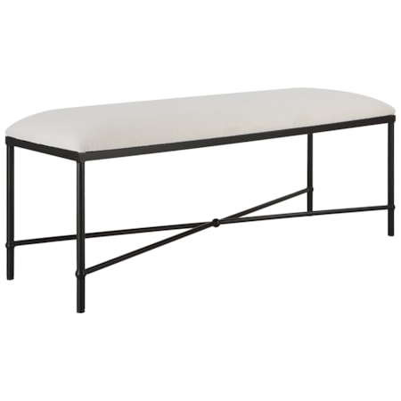 Avenham Black Framed Bench